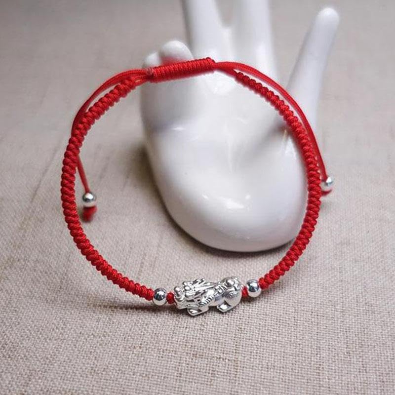 Buddha & Karma Red String Silver Pi Xiu Bracelet - Protection Bracelets for Wealth, Luck & Balance - Adjustable Bracelet That Offers a Meaningful Fit for Anyone Seeking Comfort, Blessings & Harmony4