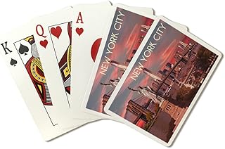 Lantern Press Ellis Island National Monument, New York City, Statue of Liberty (52 Playing Cards, Poker Size Card Deck with Jokers)