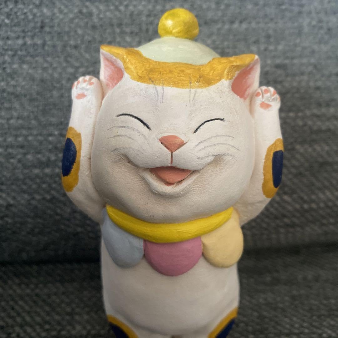 個展展示品！ もりわじん 1点もの 招き猫 【公式通販】