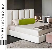 Vista 4 de Fundas de almohada cilíndricas de terciopelo para el cuello de 16 x 6 pulgadas con cremallera oculta para decoración del hogar, almohada cervical