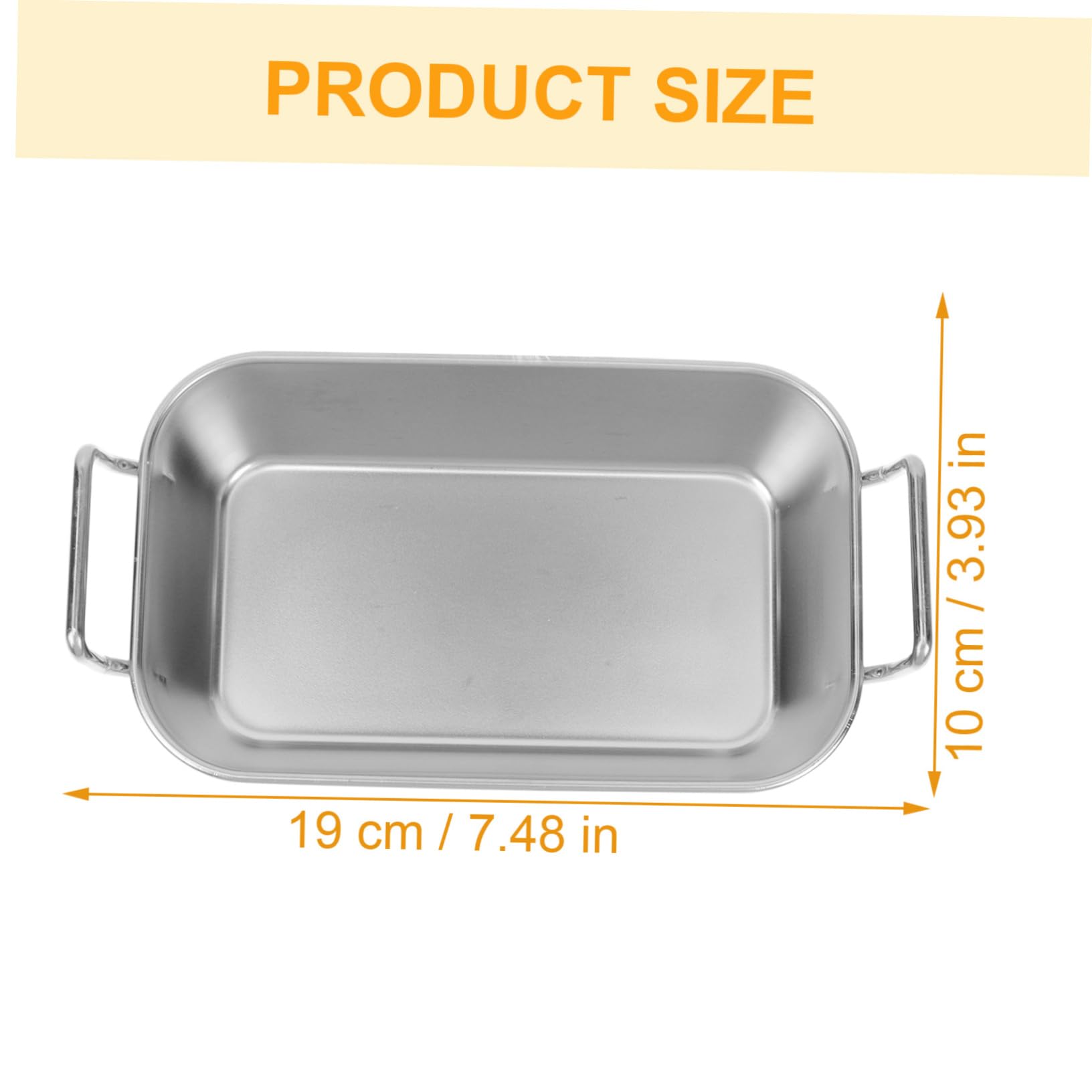 CIYODO Thickened Stainless Steel Fried Chicken Basket Portable French Fries Tray Dessert Holder for Home Restaurant Catering Tableware for Cold Dishes and Snacks