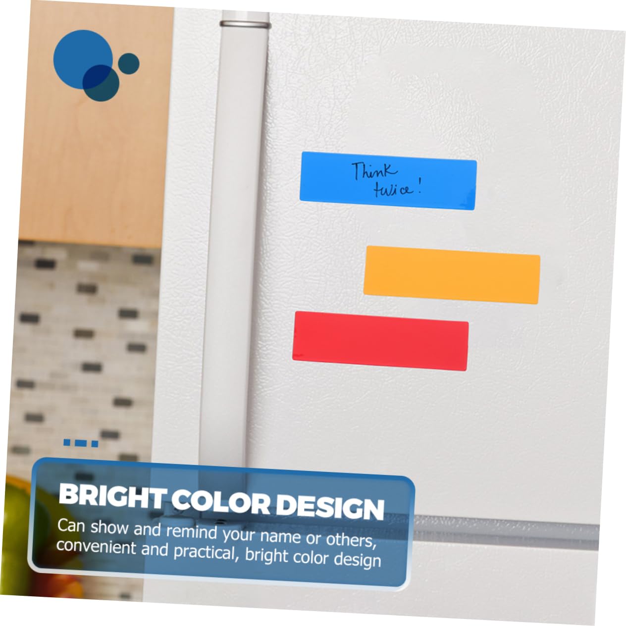 jojofuny 2 Set Etichette Magnetiche Cancellabili Colorate Targhette Magnetiche Per Frigorifero E Lavagna Pratiche E Riutilizzabili Per Ufficio Scuola 60 Pezzi*2