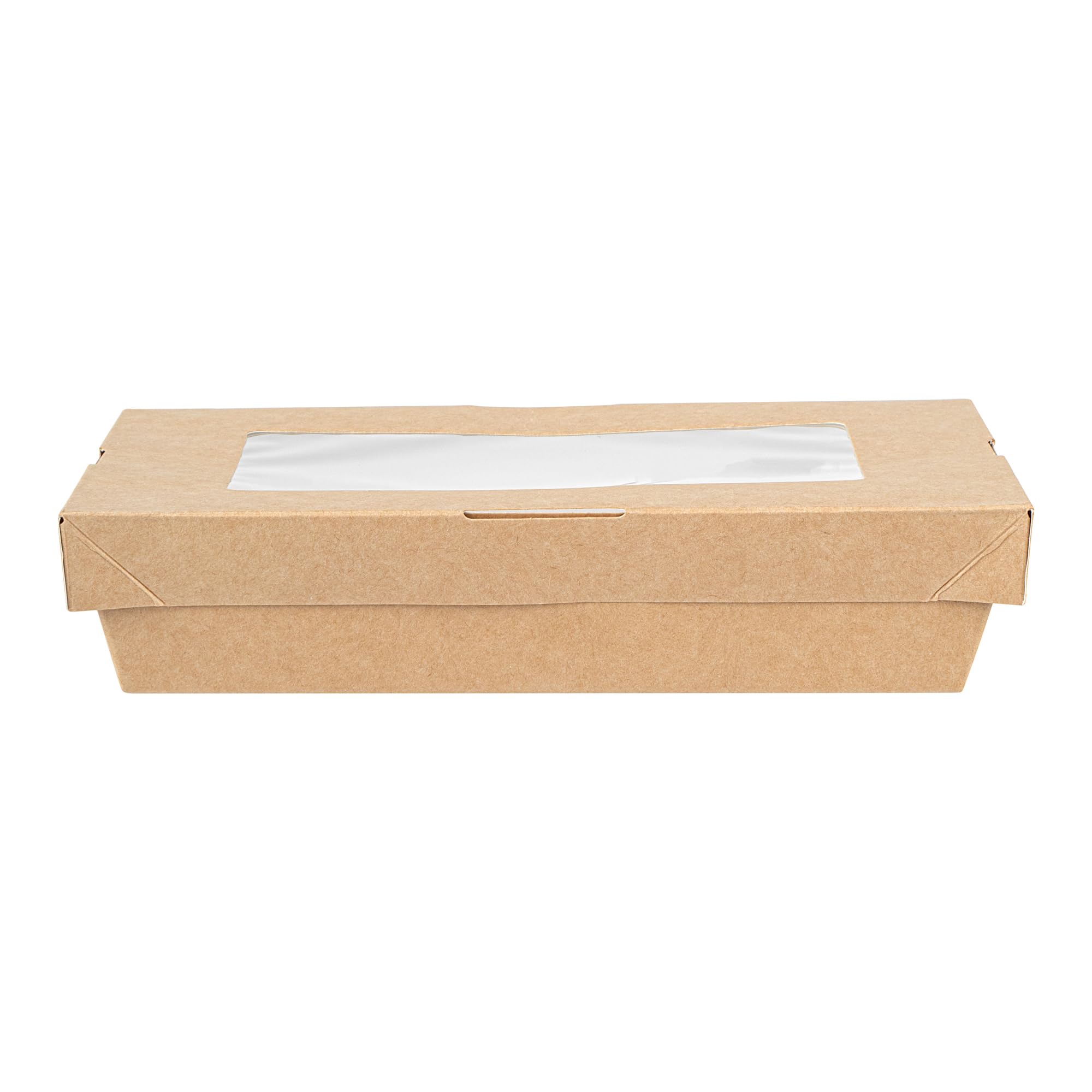 Restaurantware 200 Count 28 oz Cafe Vision Rectangular Window Take Out Container