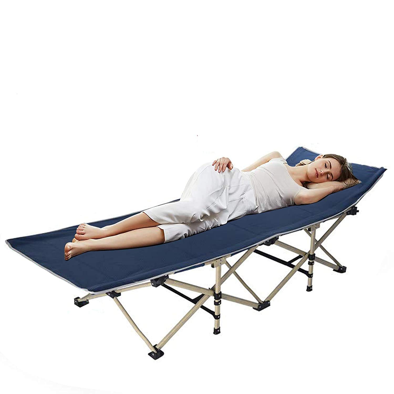 JENY Portable Folding Bed Cot for Travel, Base Camp, Hiking, Farm Camping Picnic and Outdoor Bed Single for Adults Or Kids