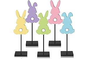 Easter Wooden Bunny Table Centerpiece