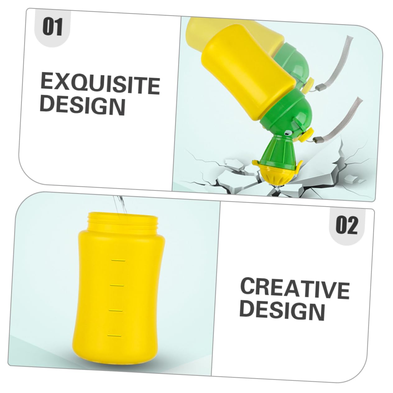 Beatifufu Emergency Toilet for Camping Boys and Girls Pee Potty Urinal Compact and Spring Leak-Proof for Outdoor Use