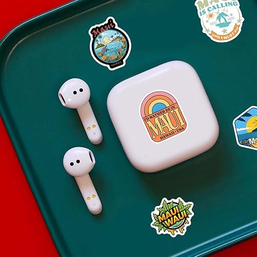Miniatura 4 de 62 calcomanías de Maui Hawaii Graffiti Estética de vinilo impermeable para niños, niñas, adolescentes, adultos, para botellas de agua, maletín para