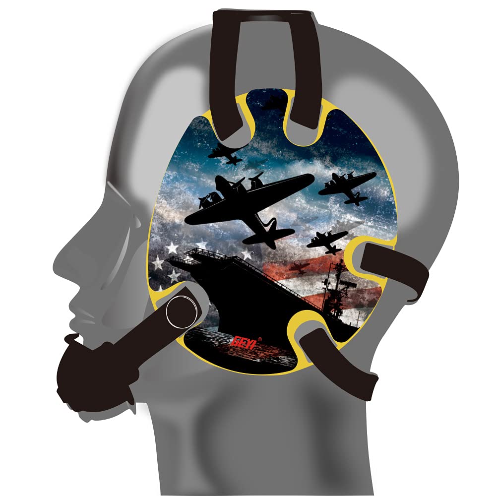 Wrestling Headgear with US Army Stickers (Yellow, Adult)