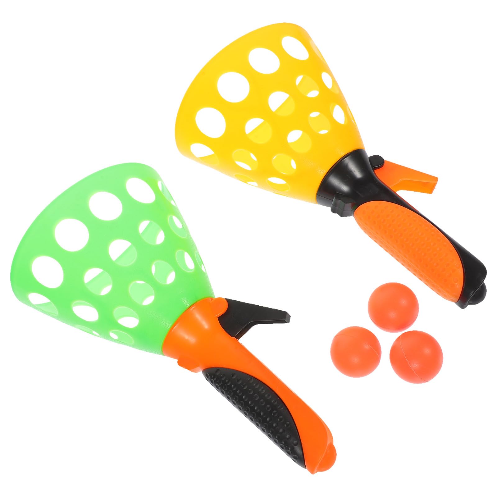 Roleader Launch And Catch Balls Game for Kids, Outdoor Toss And Catch Toy, Garden And Backyard Play Set, Colorful, 1 Pair