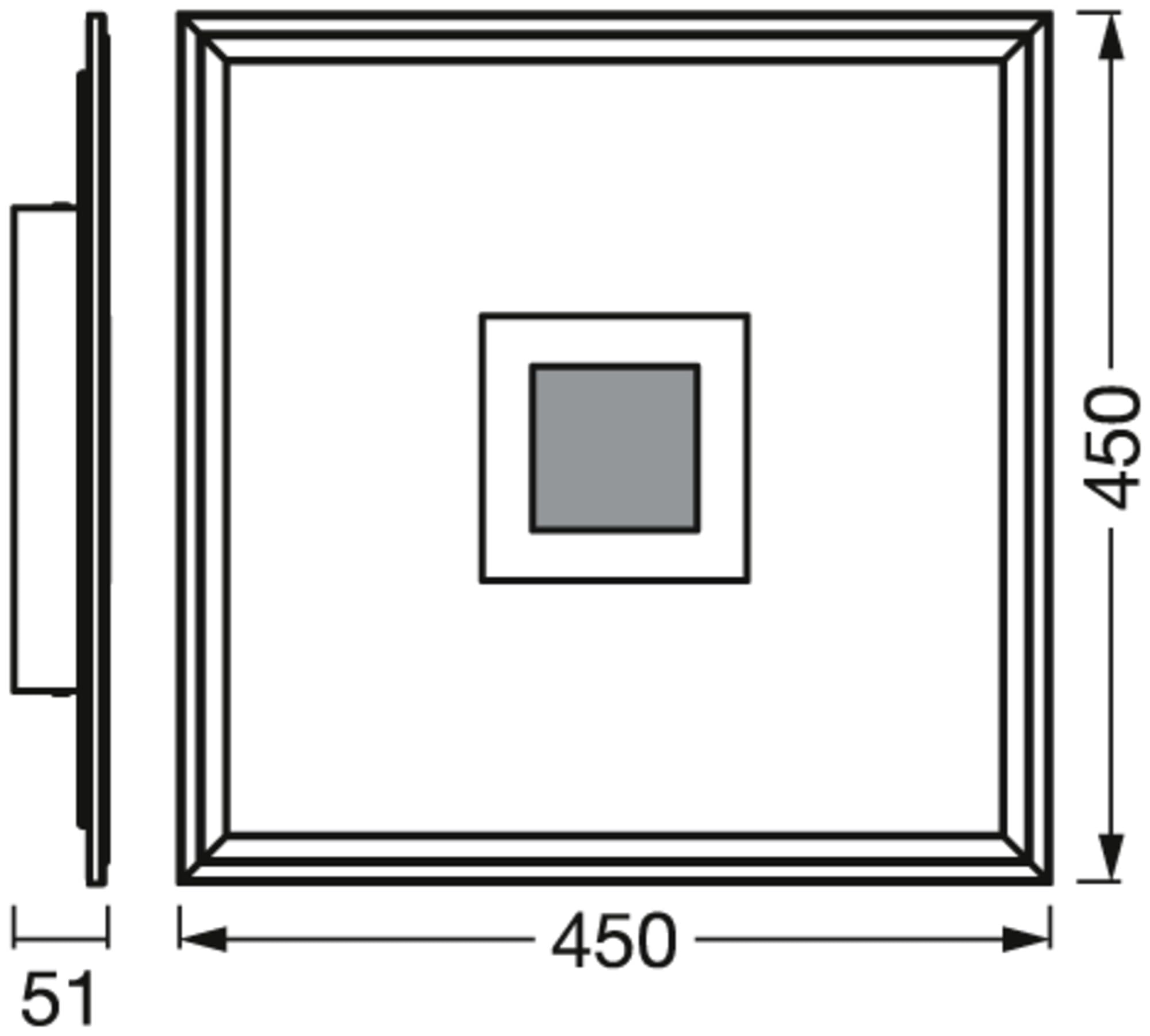 LEDVANCE SMART+ PLANON Hole pannello LED WiFi con foro, bianco, 24W, 2500lm, luce bianca regolabile 2700-6500K + retroilluminazione RGB, DIM, controllo da app, compatibile con Amazon, Google, ecc.