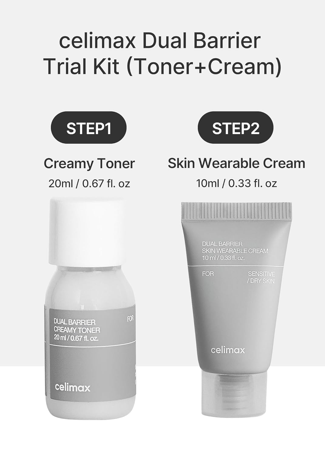Amazon.com: celimax Dual Barrier Trial Kit Travel Size, Gift Set