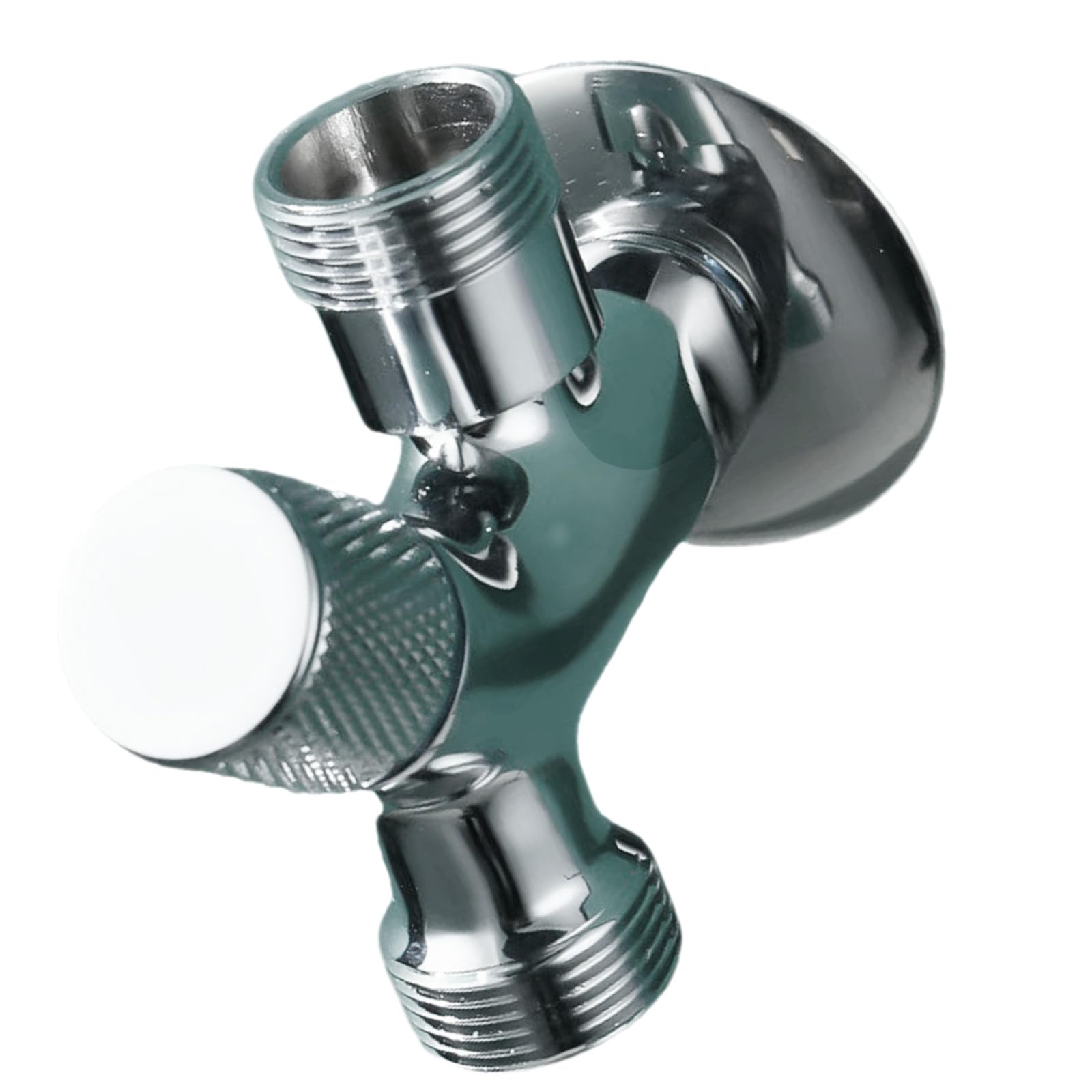 Msioytog G 1 Dual-Outlet 1-Inlet 2-Output For Bathroom & Kitchen, Corrosion-Resistant Quick-Install Plumbin Adapter Erosion Resistant Brass Angles Valves