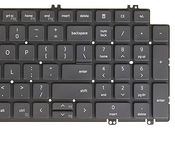 Dell Latitude 5520 5521 Precision 3560 3561 Single Point UK Keyboard