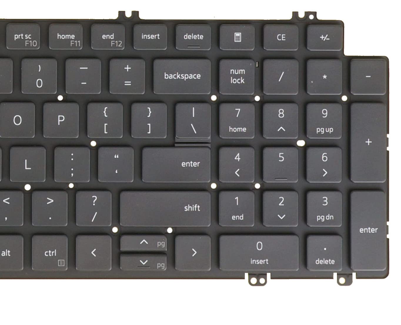 Touche De Clavier De Remplacement Pour Dell Precision 5520, 5530... - Noir Mat - Occasion