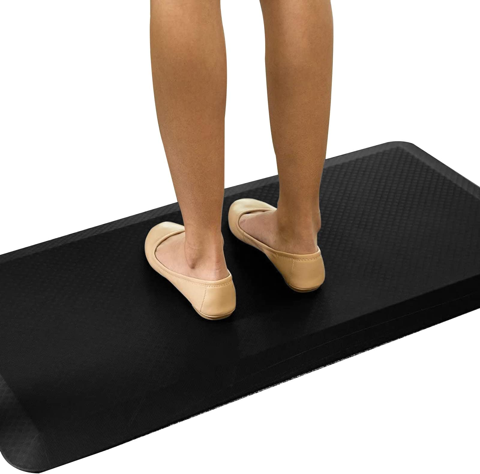 Standing Desk Anti-Fatigue Mat Comfort Kitchen Floor Mat Flat Kitchen mats Black