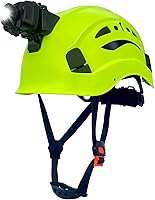 Vista 1 de Casco de seguridad industrial con luz RGS-8C rejillas de ventilación ajustables, transpirables, ligeros, cascos con faros delanteros