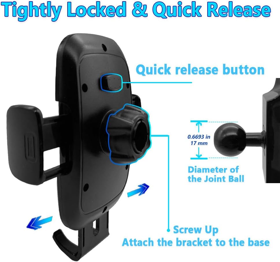 TTMIC Car Phone Holder Mount for BMW 3 Series and BMW 4 Series Auto Accessories Interior Decoration Cellphone Case Cradles Navigation Bracket (BMW-3-14-18)