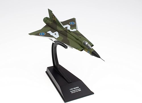 OPO 10 - Avión de combate militar 1/100 compatible con J 35F DRAKEN Swedish Air Force 1989 - CP34