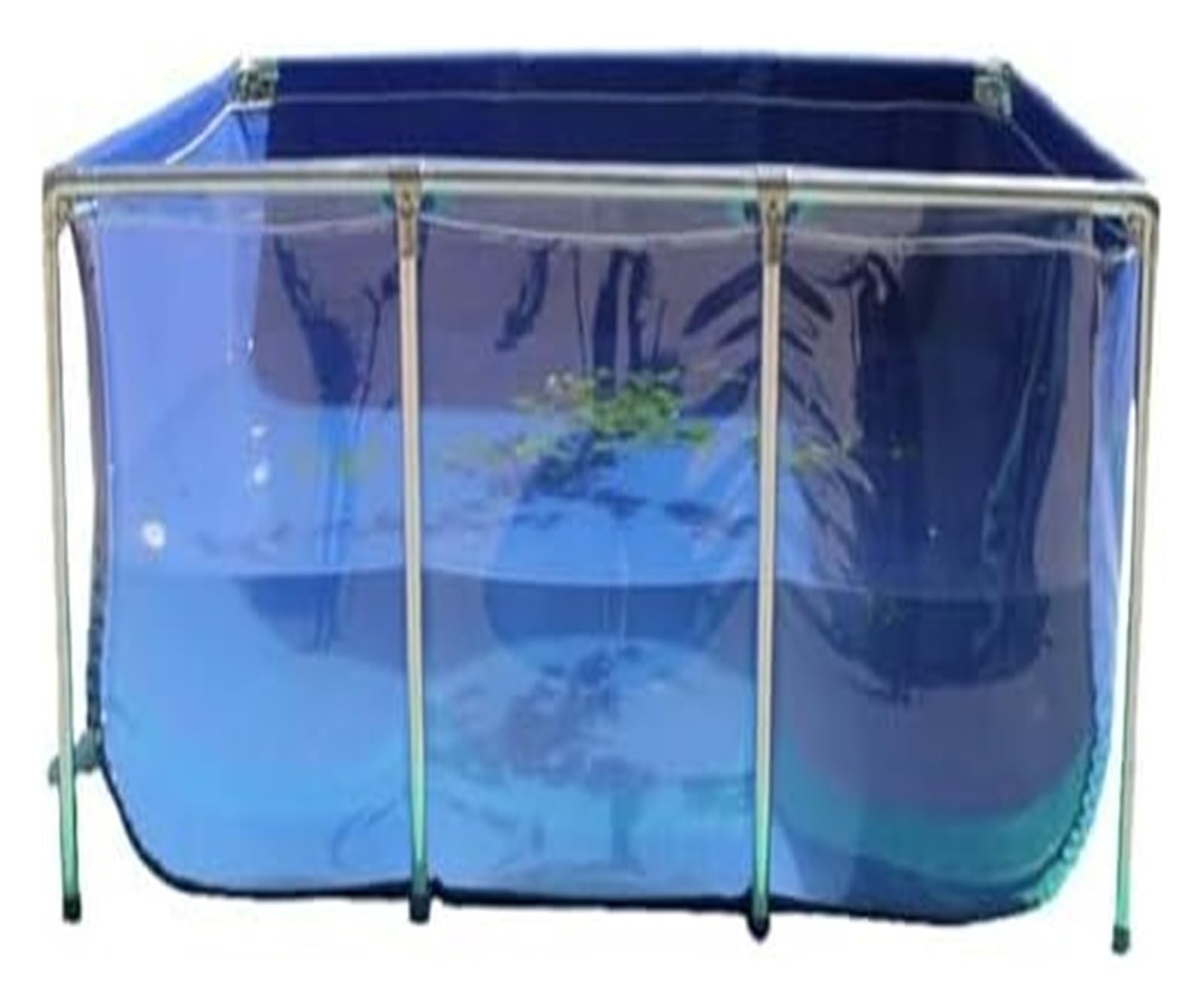 Akwarium PVC do stawu Koi, zbiornik hodowlany koi z panelem wyświetlacza, 140 x 140 x 71 cm, akwarium domowe do reprodukcji koi i czerwonych ryb ogród i d