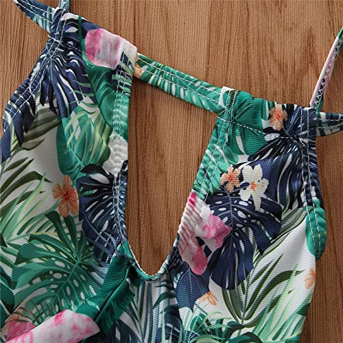 Trajes de banho para meninas clássico padrão de onda fresca protetor solar maiô de verão gráfico per