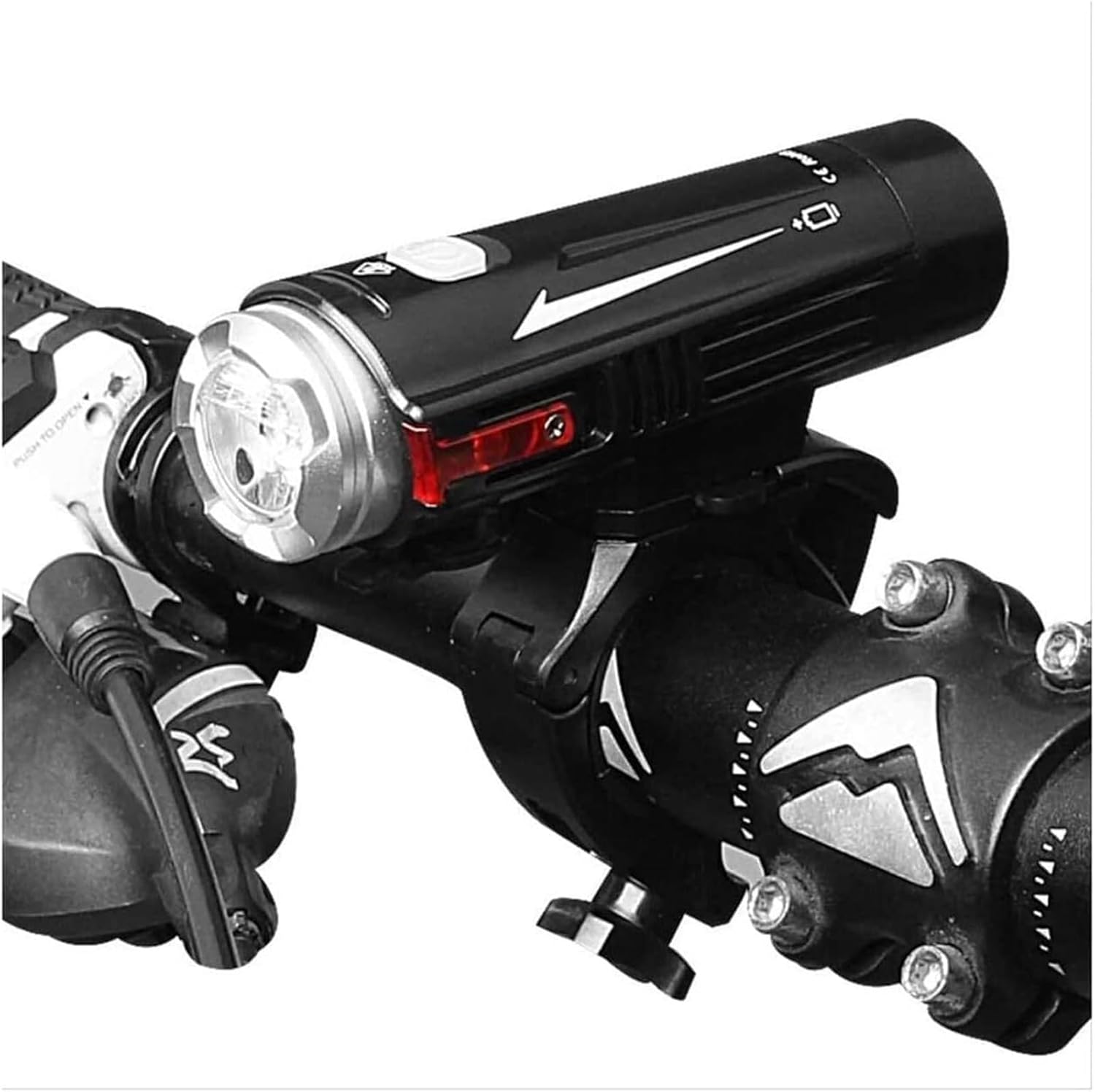 USB Rechargeable Bike Light Set, Super Bright Headlight LED, 18650mah Lithium Battery, 3 Mode Options