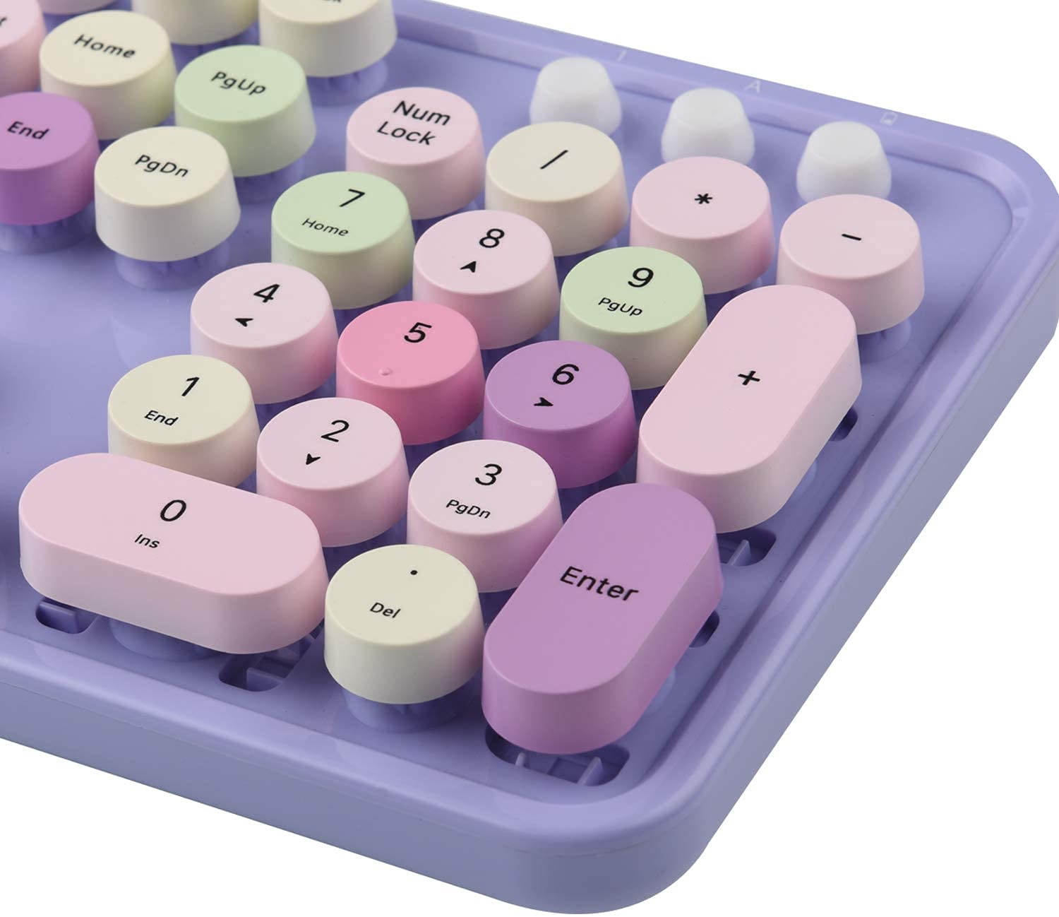 Colorful Computer Wireless Keyboard Mouse Combos, Cute Keyboard and