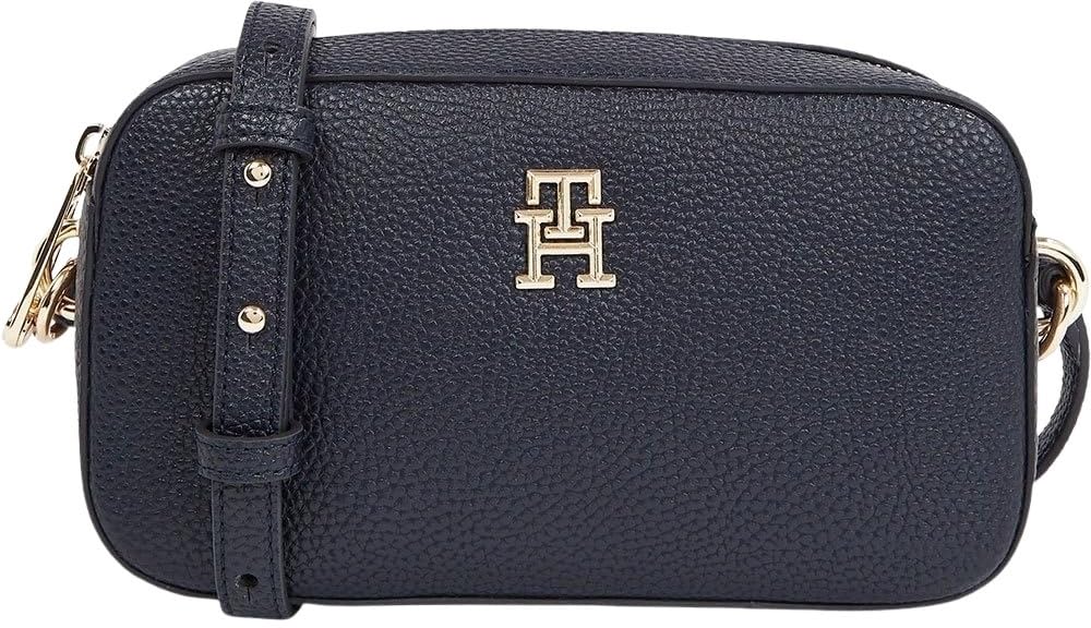 Tommy Hilfiger Donna Borsa A Tracolla Emblem Camera Bag Piccola, Blu (Space Blue), Taglia Unica-image