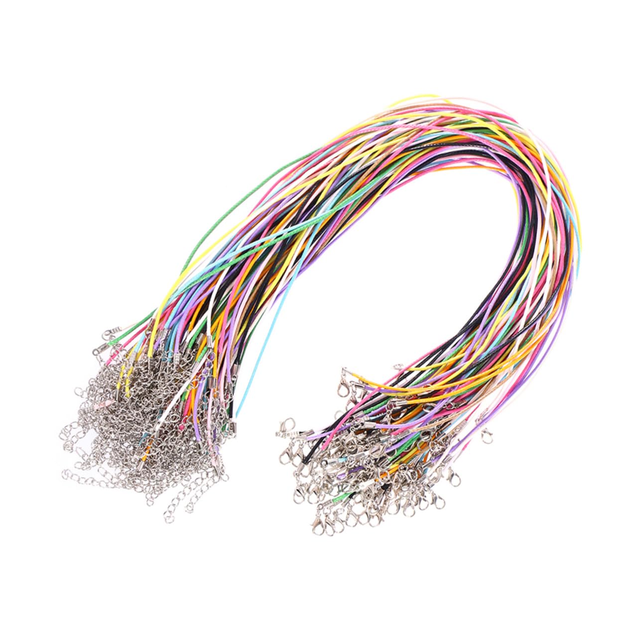 SHINEOFI 3 Set di Cordini per Collane Cordino Cerato Sfuso con Chiusura Filo per Perline da 2 Mm per Gioielli Braccialetti Artigianali E Cavigliere
