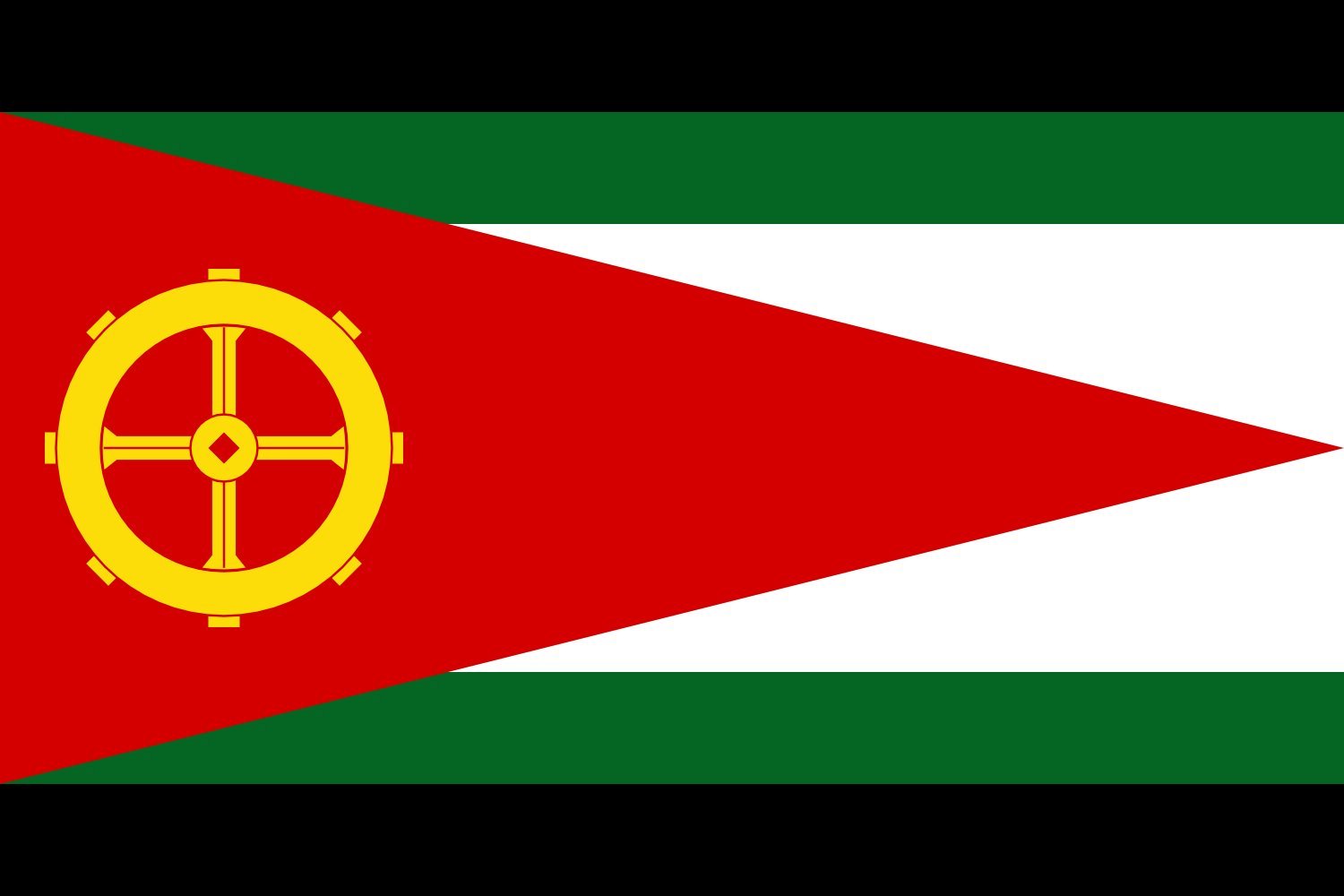Drapeau Large Valchov de République Tchèque pour mât extérieur