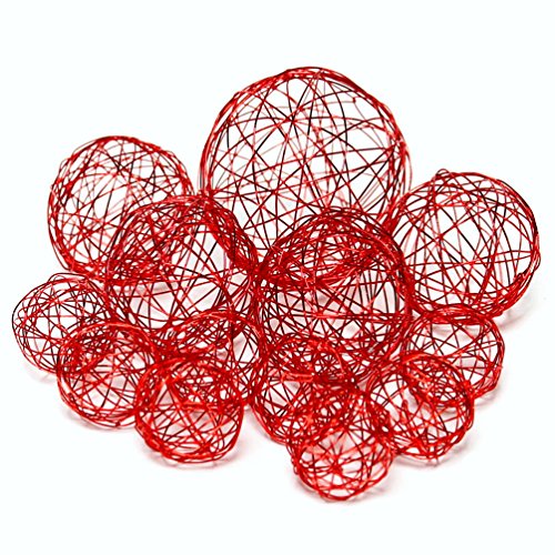 TGG - 13 sfere decorative in filo metallico, 3