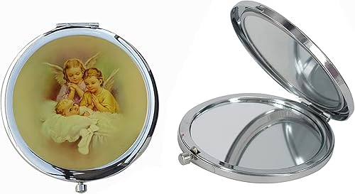 12 piezas de espejo compacto para bautizo, recuerdos de bautizo, regalo para invitados