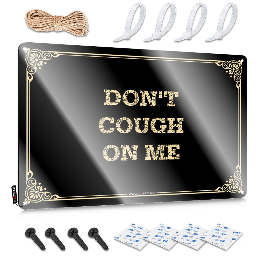 MWFKKADDB Bar Posters Don'T Cough On Me Tin Sign Funny Vintage Signs Coffee Tin Sign(30X40CM)