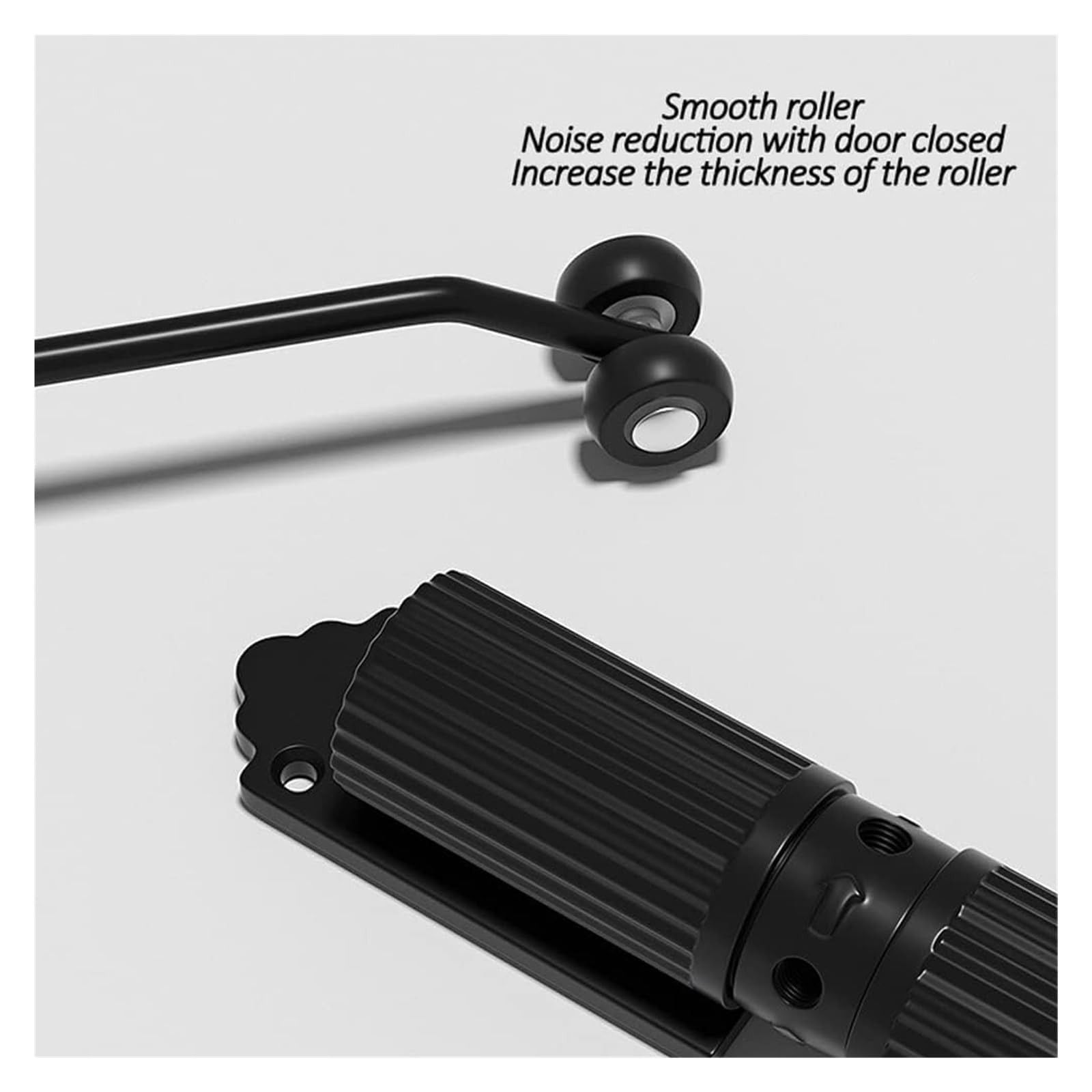 automatyczny samozamykacz do drzwi, samozamykacz s Automatic Door Closer Heavy Duty for Interior and Exterior Spring Loaded Overhead Fire Rated(Black)