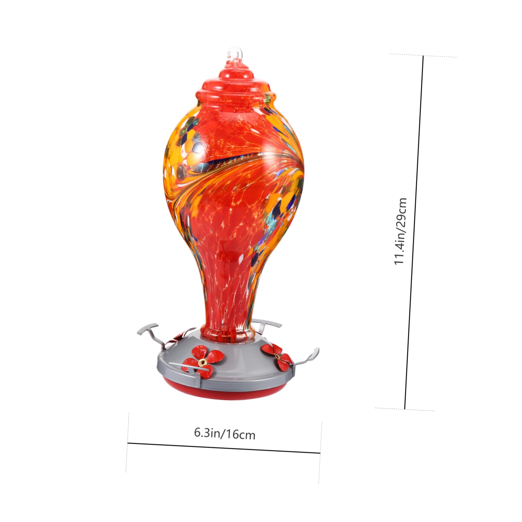 YARNOW comedero para colibríes Luces de Adorno al Aire casa atractor Agua Bird Feeder bebederos de pajaros Suministros para pájaros Comederos para colibríes al Aire Planchar