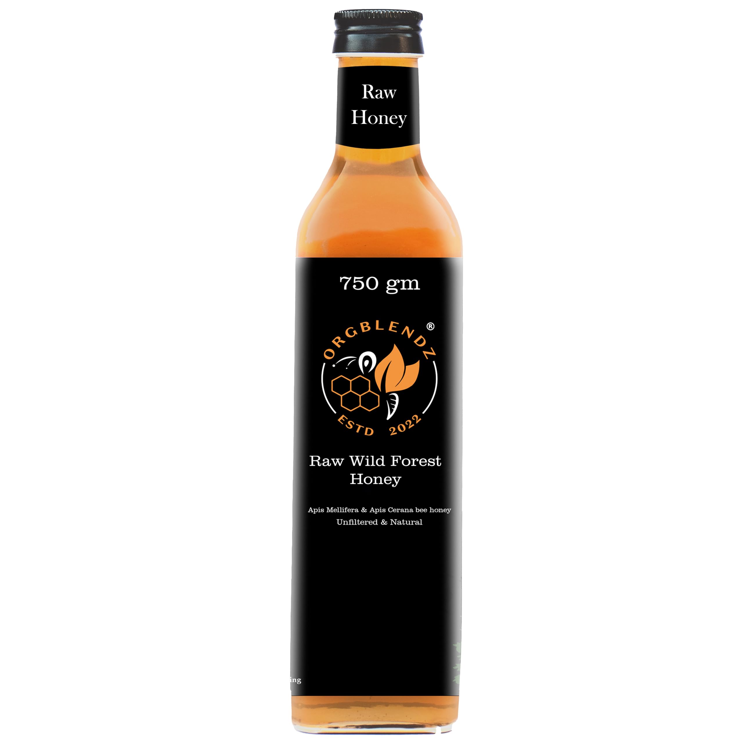 ORGBLENDZ-Certified Organic Raw unprocessed Wild Black Forest Honey,Unrefined,Non Pasteurized,Lab Tested Sugarfree,antioxidants| Honey in Fresh|Chemical Free, No Adulteration (750 GM) (B0CYT7VNKB) Amazon Price History, Amazon Price Tracker
