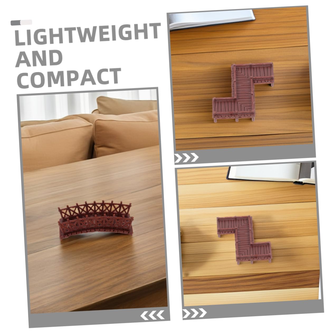 BESPORTBLE 4 Pezzi Miniature Ponti Plastica con Design Cinese Classico Decorazioni per Fatati Terrari e Acquari Modelli Forma di e Z per Ambienti Interni Ed Esterni