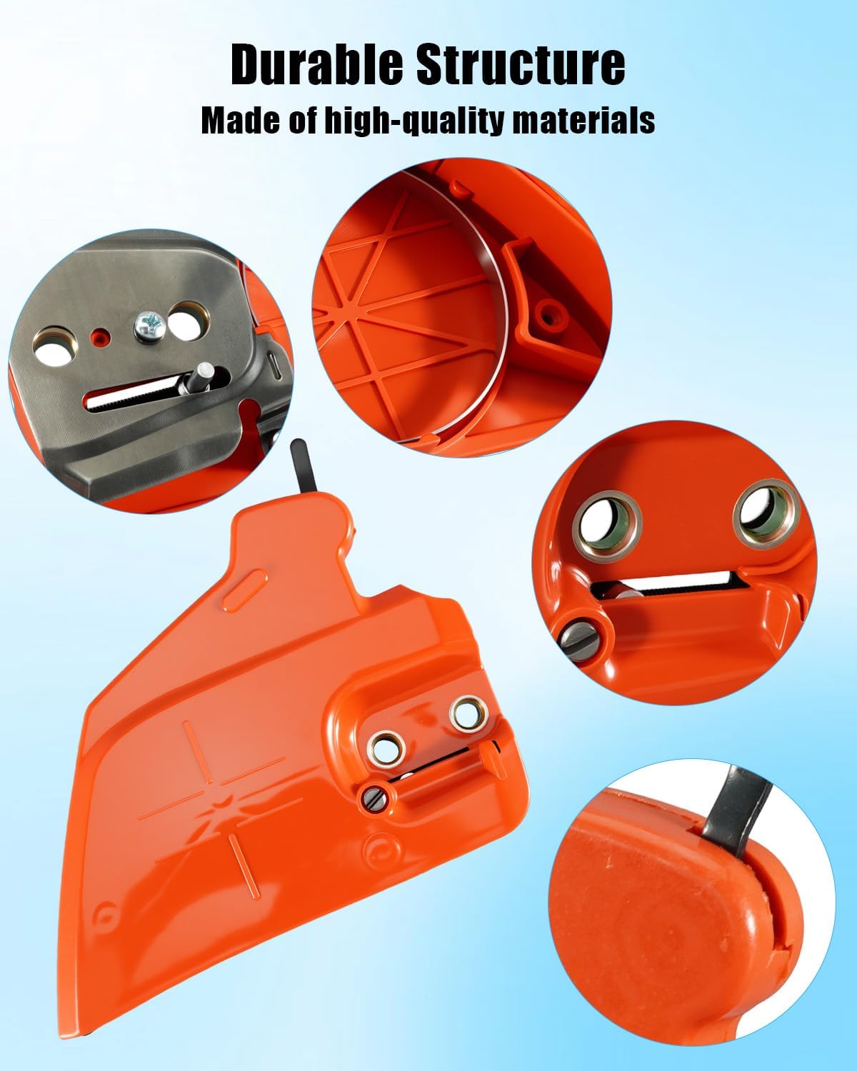 Chainsaw Chain Brake Assembly with Bar Nuts Fit for Echo CS-370 CS-400 CS-370ES CS-420 CS-420ES Chainsaw Replace P021017220 C032000281 C032000280