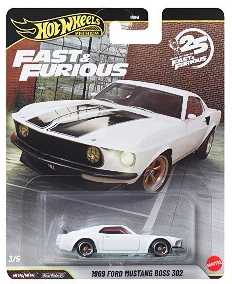 Hot Wheels Premium Fast & Furious 25th Anniversary, Set 5 autos miniatura 3