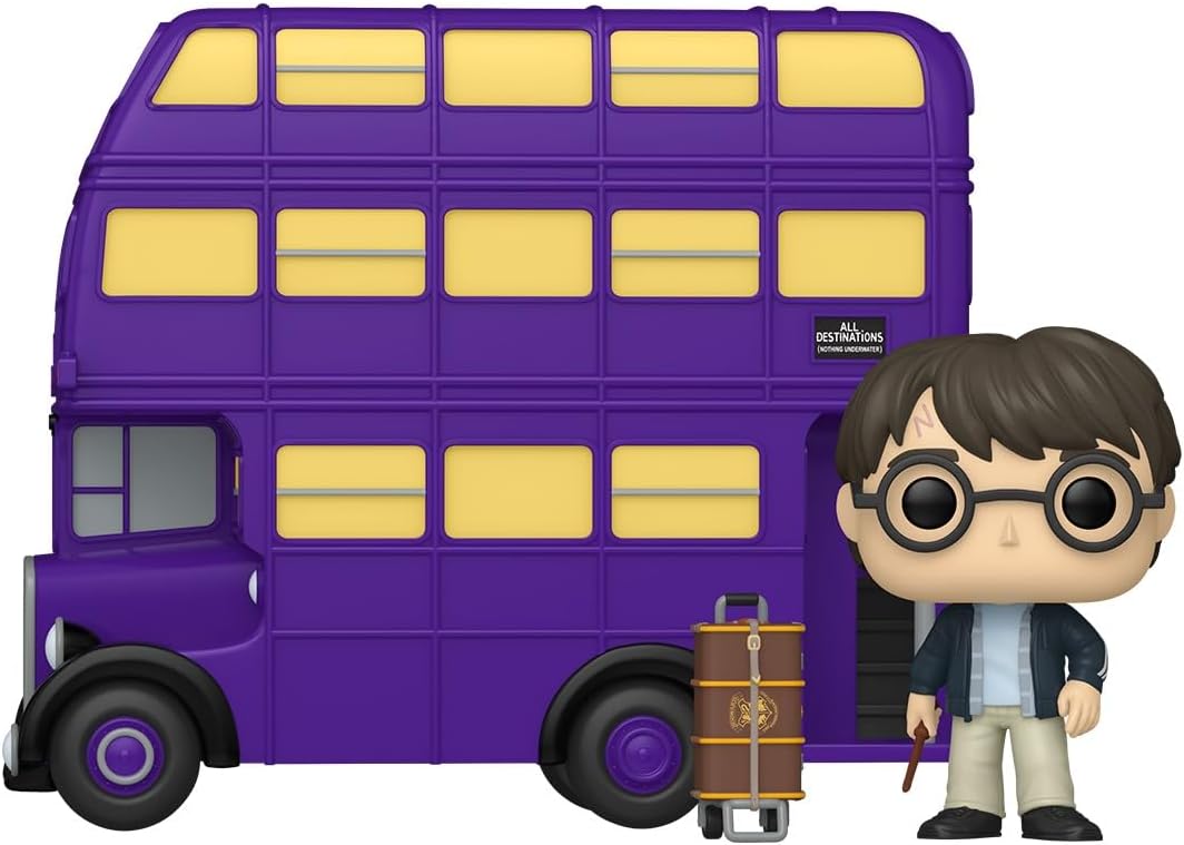 Funko Pop! Ride Super Deluxe: Harry Potter - Harry Potter with Knight Bus - Collectable Vinyl Figure - Gift Idea - Official Merchandise - Toys for Kids & Adults