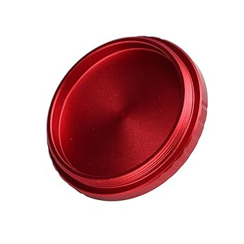 Telescope Lens Dust Cap, Aluminum Alloy Lens Cap Cover, Portable Magnifying Mirror Dust Protective Lens Cap for Photographic Socket (M48*0.75)