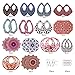 SUNNYCLUE DIY 14 Pares Bohemia Pendientes de Madera para Mujer Declaración Pendiente...