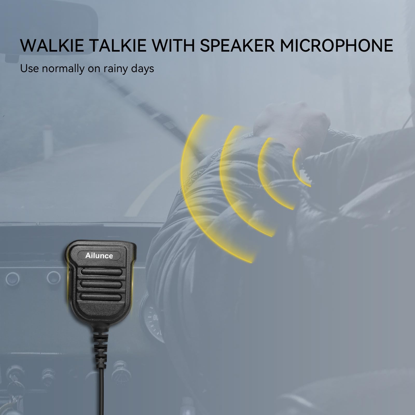 Retevis C1 Walkie Talkie Profesjonalne, Wodoodporne Krótkofalówki Dalekiego Zasięgu z Mikrofonem, Dual Band, Alarm Awaryjny, VOX, Akumulator Walkie Talkie 1800 mAh dla Logistyki (Czarny, 2 Szt)