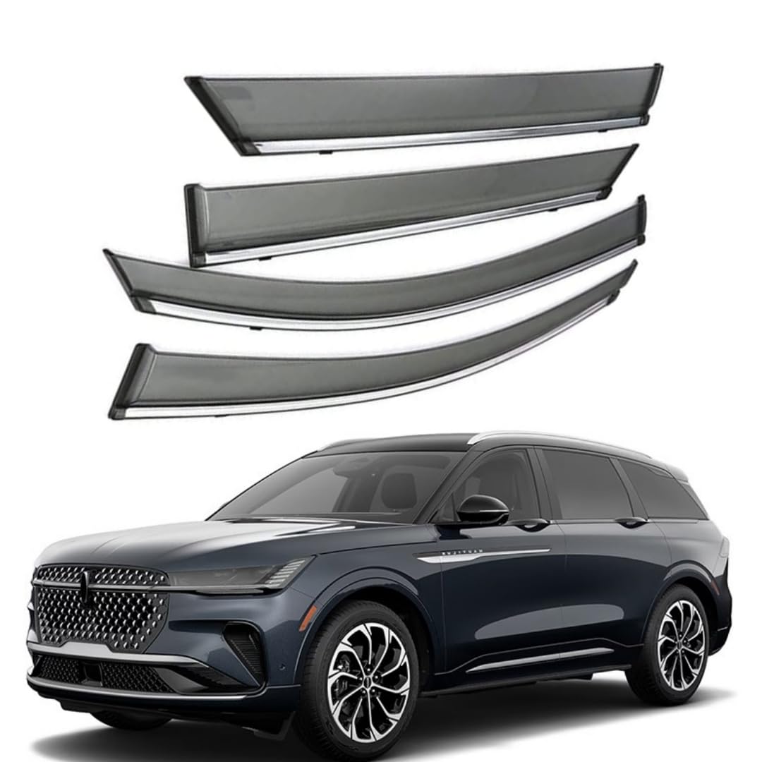FENGJP Car Window Wind Deflectors for LINCOLN Nautilus MK2-CDX707 2024+, Window Wind Deflector Visor Rain Smoke Guards Automotive Accessories