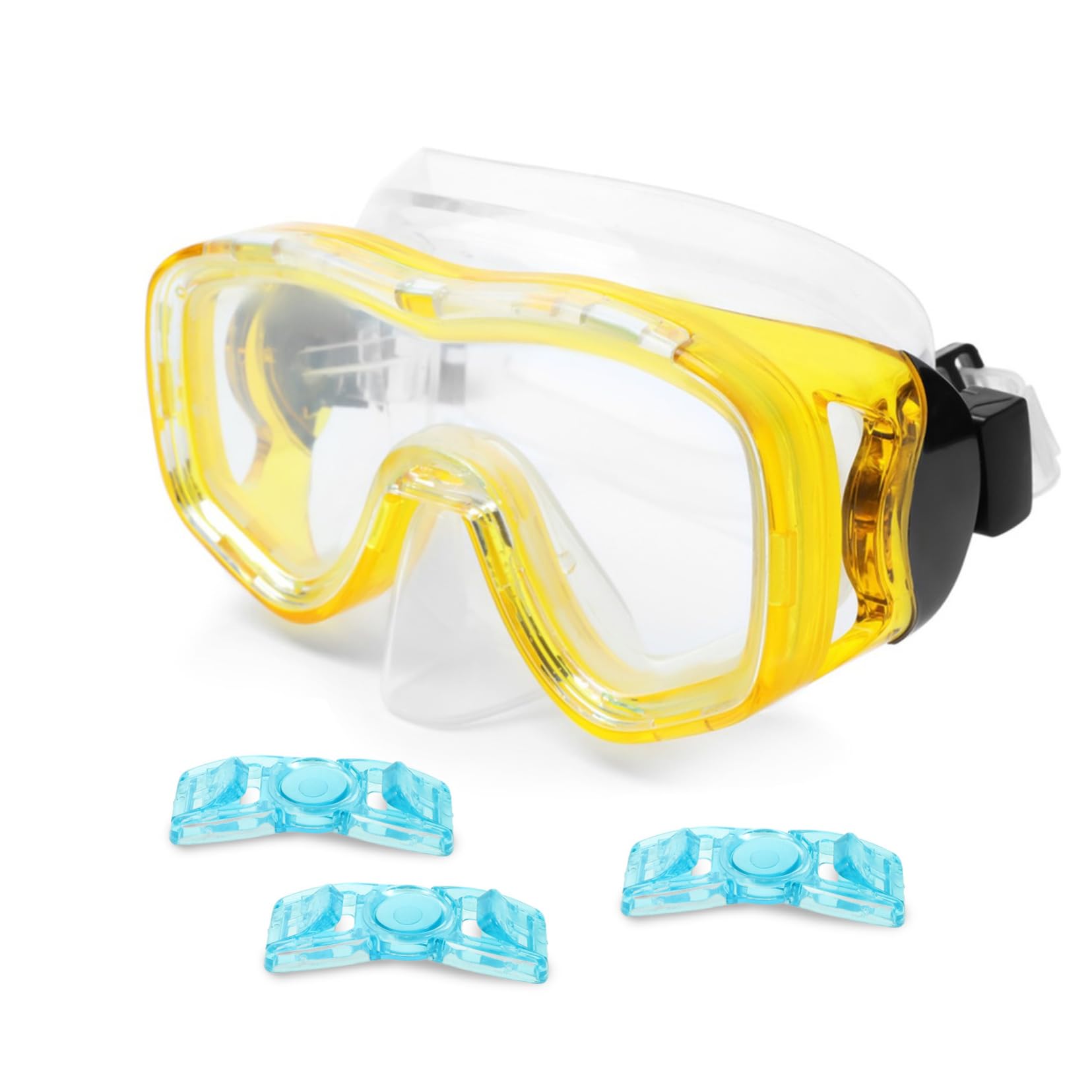 Toddmomy Swimming Goggles Locks 4pcs Plastic Buckles Durable and User-friendly Connectors for All Ages Fit Various Swim Goggles