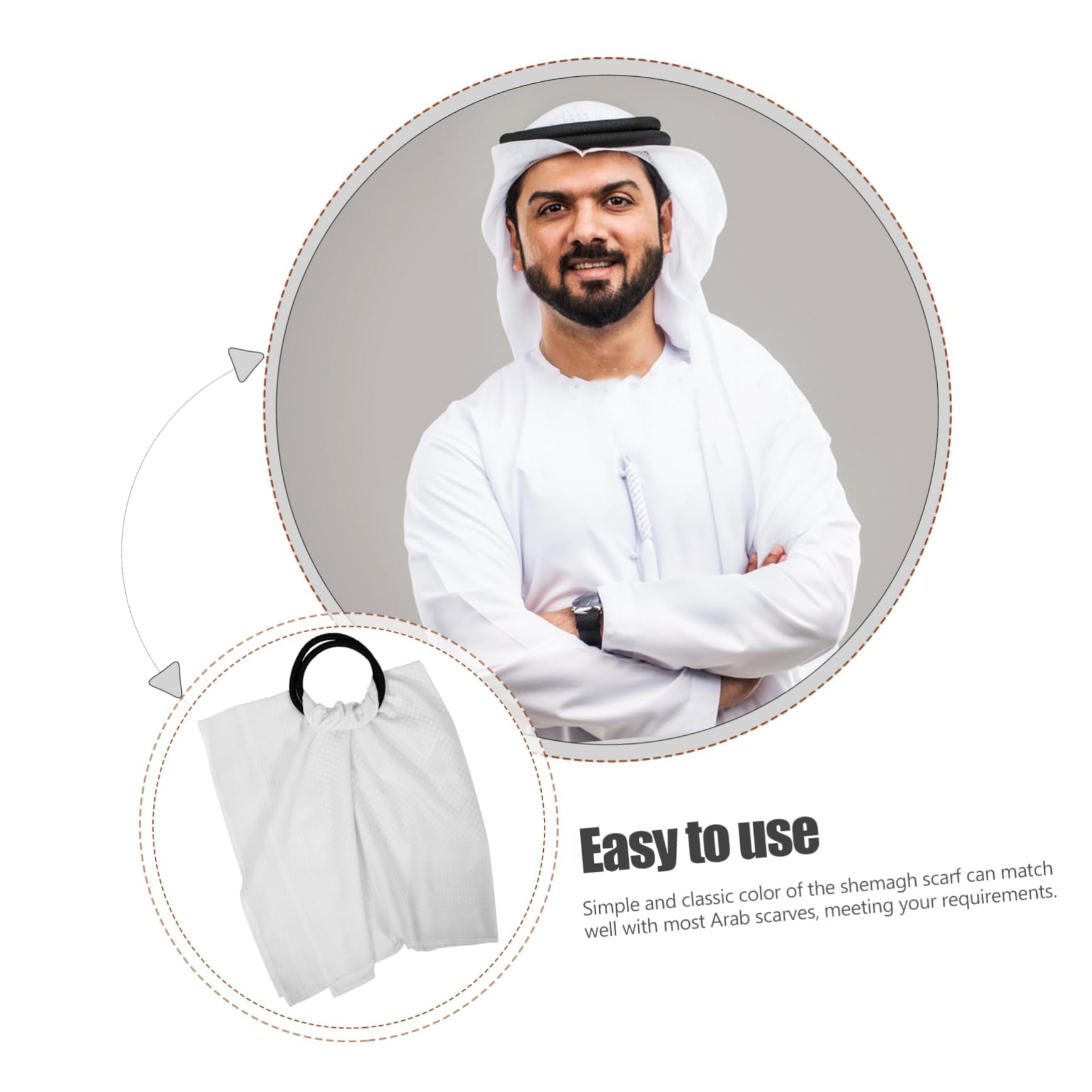 NOLITOY 1 Set Headband for Men Classic Scarf Turban Comfortable Costume Accessory for Festivals Parties Cosplay