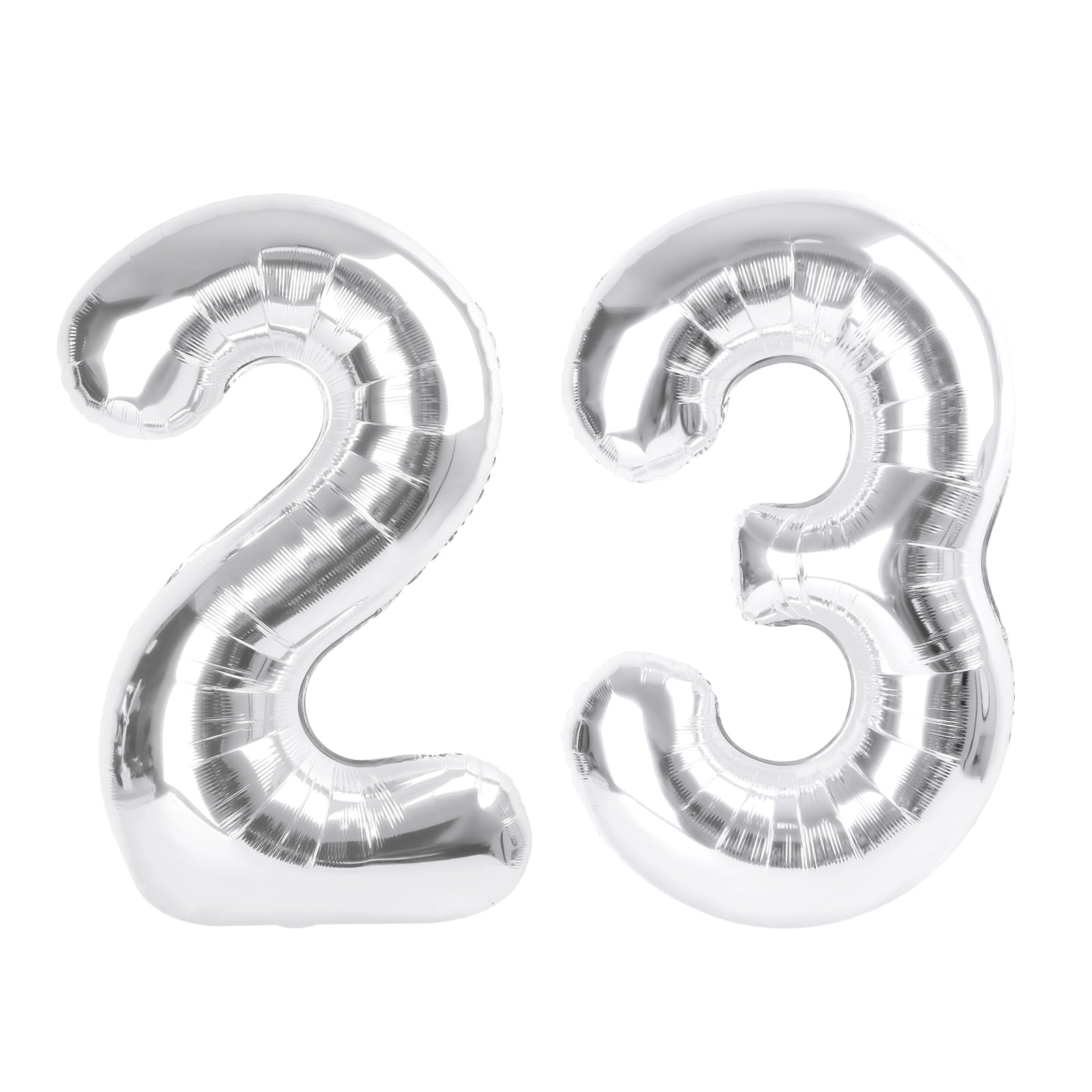 23 Balloon 40 inch Silver Number Balloons for 23 32 Birthday Decoration