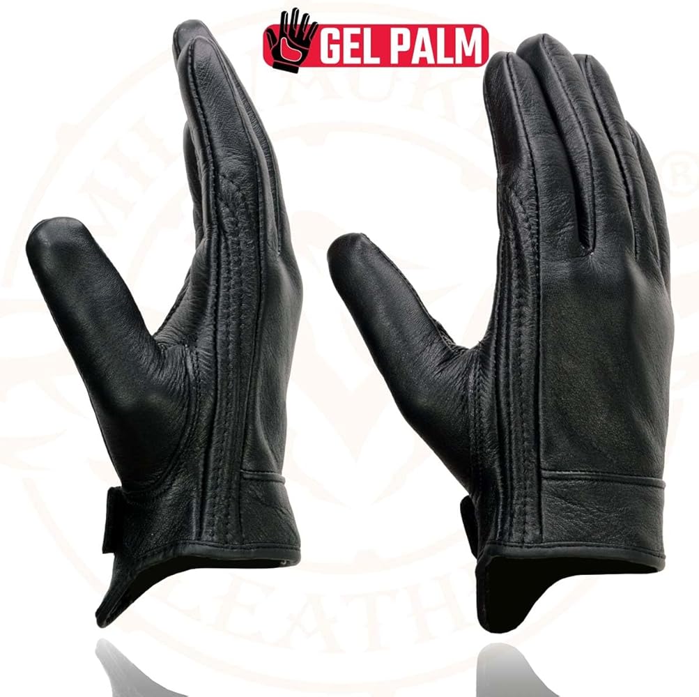 Amazon.com: Milwaukee Leather MG7510 Men's Black Leather Gel