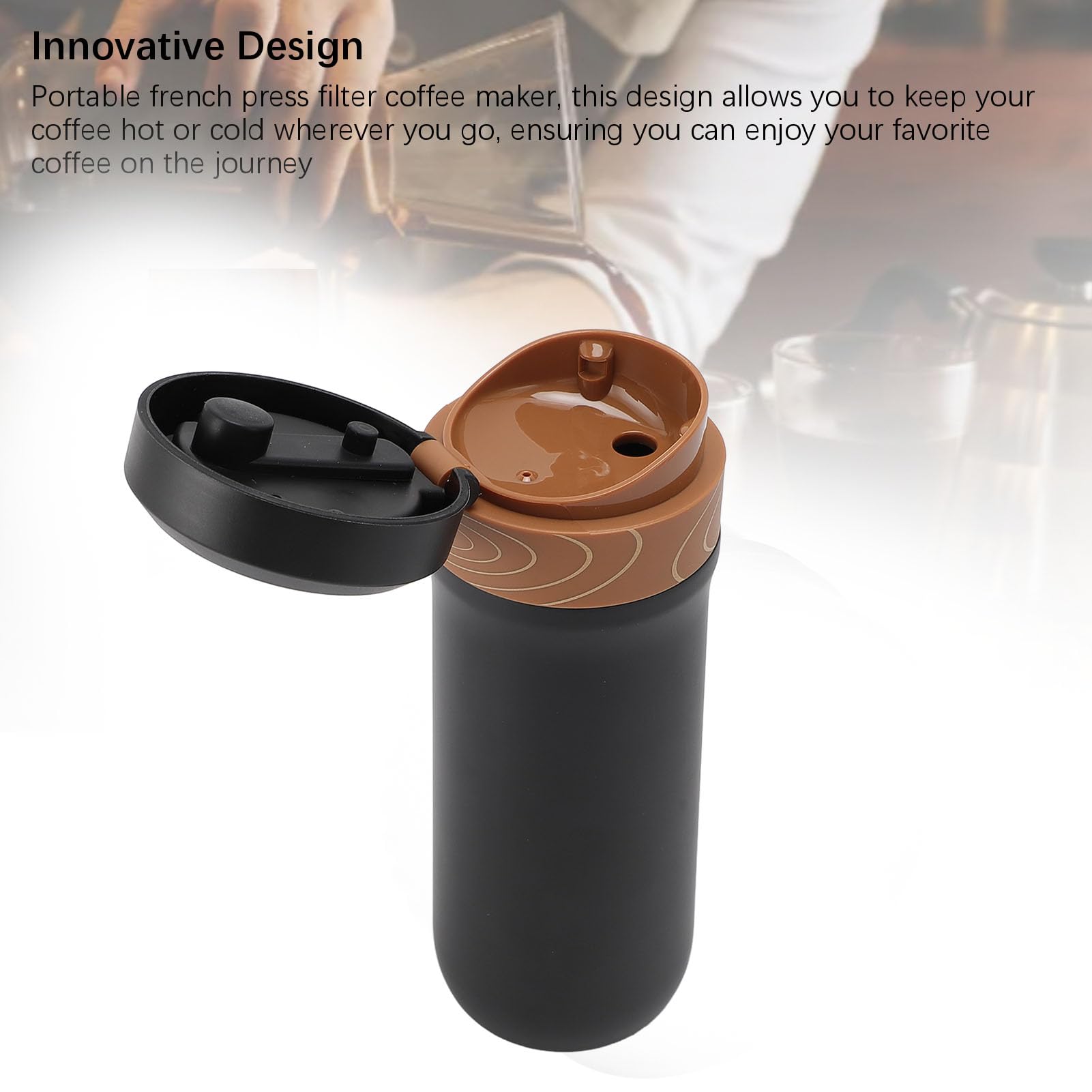 SEAFRONT French Press Coffee Mug, 320ml