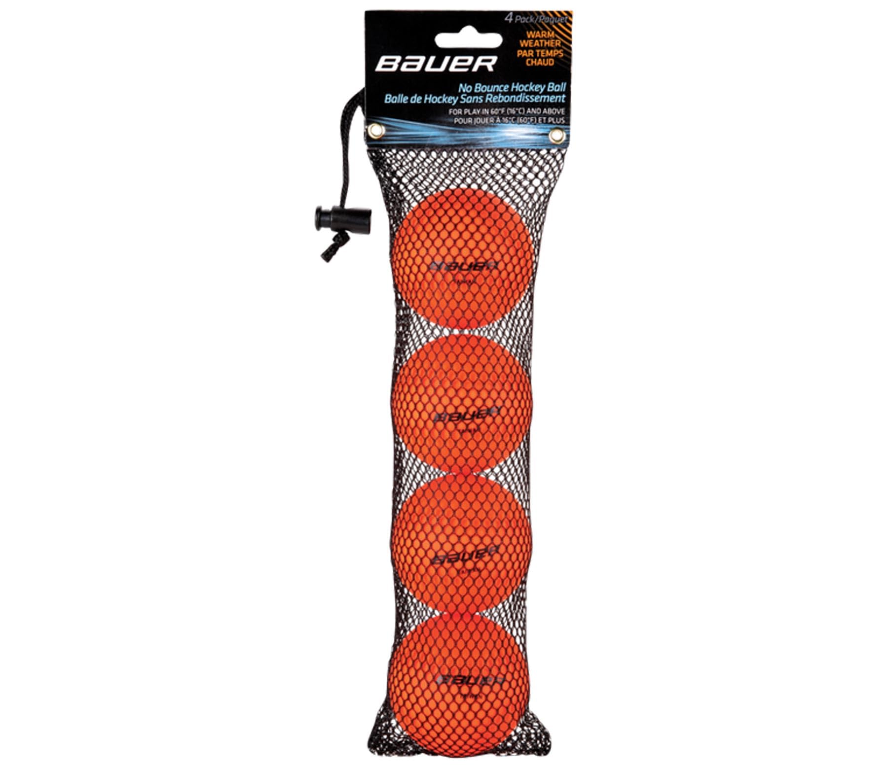 Bauer Caliente Naranja Pelota de Hockey (Pack de 4)