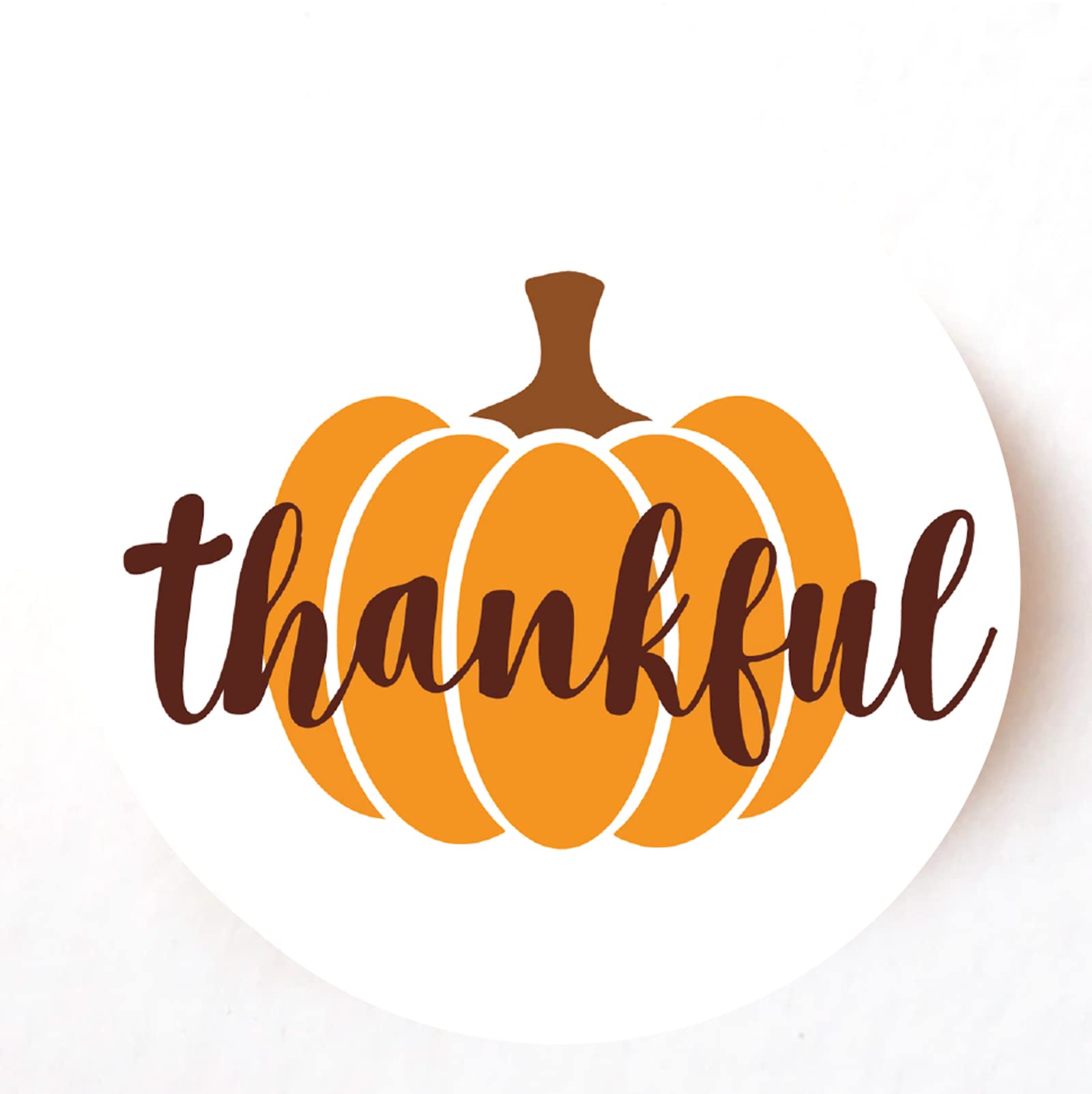 stika.co Pack of 24, 72, 240 Thankful Pumpkin Gourd Stickers, Paper Labels, Crafts Stickers (24)"